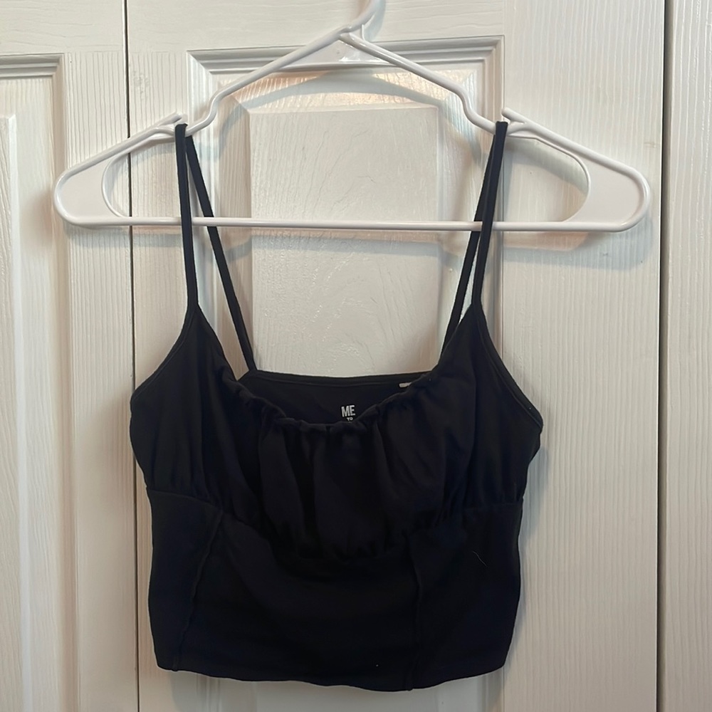hollister black tank top